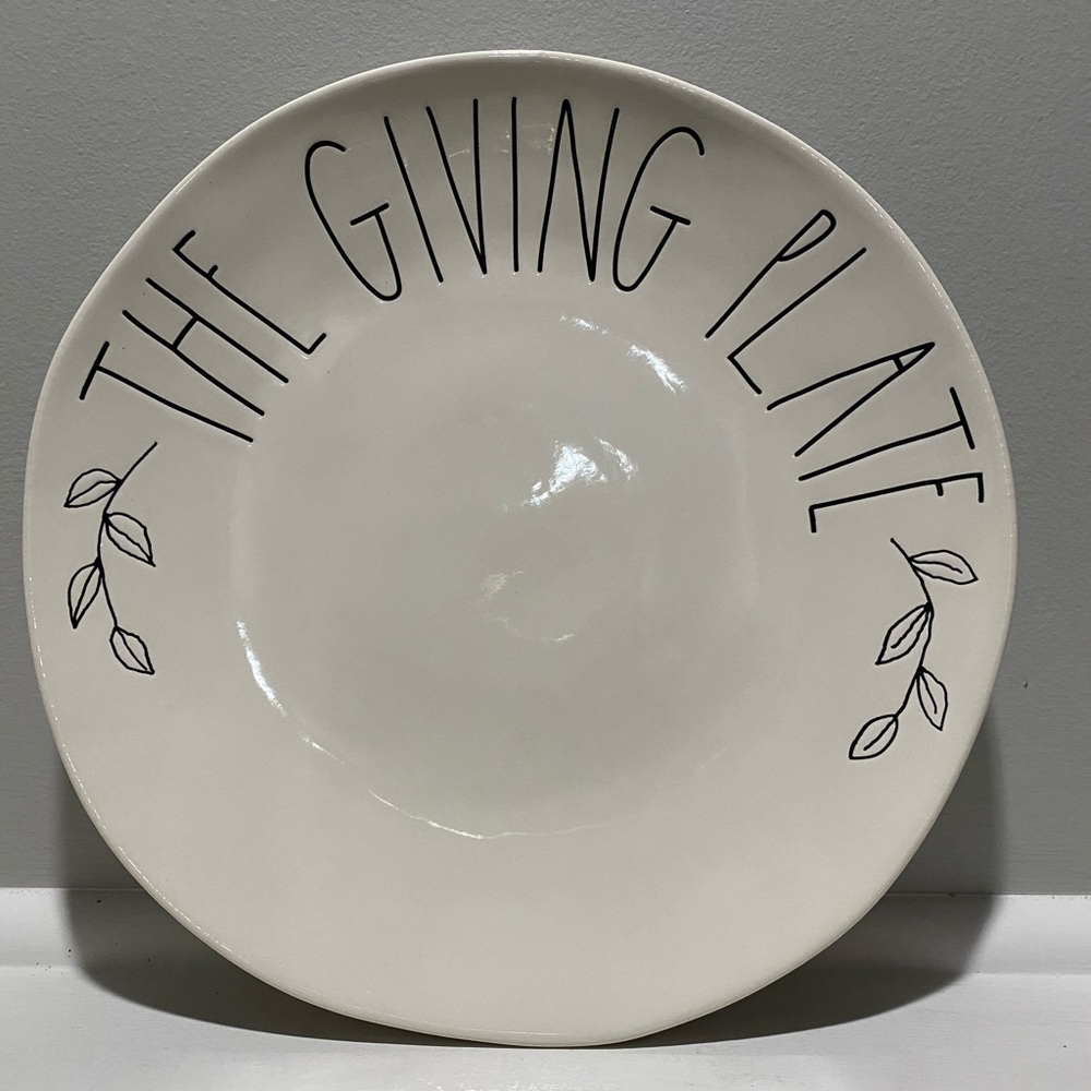 Rae Dunn Ceramic Plate (large)